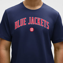 Columbus Blue Jackets lululemon Organic Cotton Classic-Fit T-Shirt - Blue | US 203170053