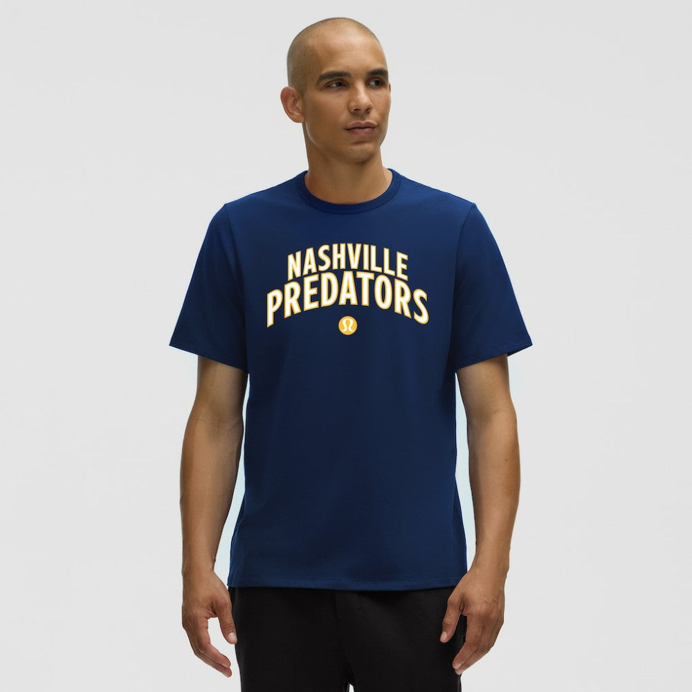 Nashville Predators lululemon Organic Cotton Classic-Fit T-Shirt - Blue | US 203170054