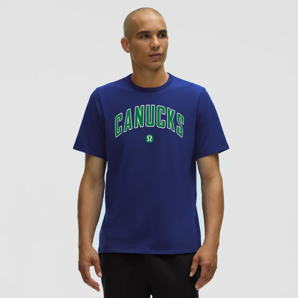 Vancouver Canucks lululemon Organic Cotton Classic-Fit T-Shirt - Larkspur | US 203170059