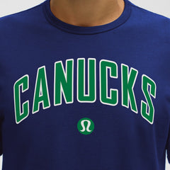 Vancouver Canucks lululemon Organic Cotton Classic-Fit T-Shirt - Larkspur | US 203170059