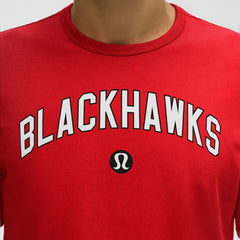 Chicago Blackhawks lululemon Organic Cotton Classic-Fit T-Shirt - True Red | US 203170060