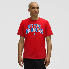 New York Rangers lululemon Organic Cotton Classic-Fit T-Shirt - True Red | US 203170064