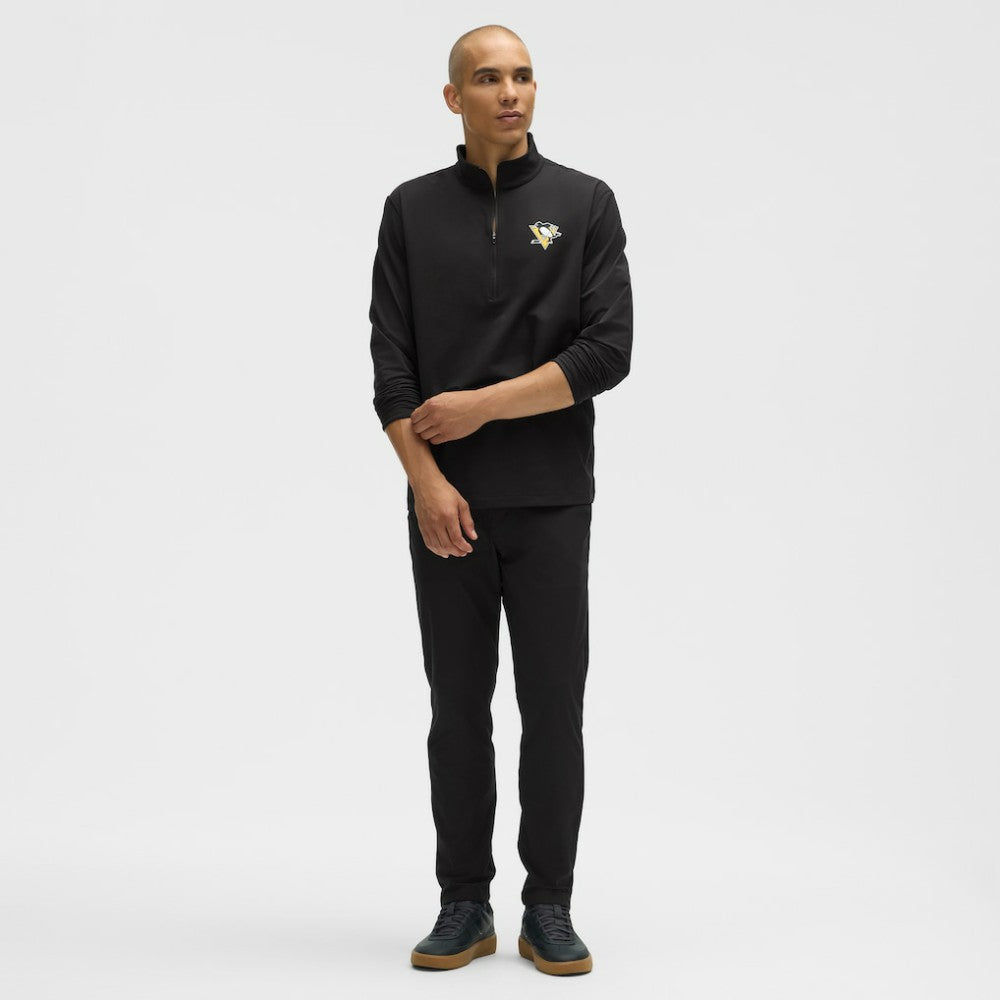 Pittsburgh Penguins lululemon Soft Jersey Half-Zip Pullover - Black | US 203170098