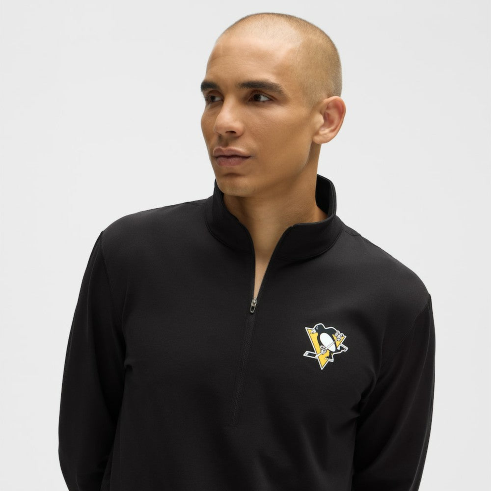 Pittsburgh Penguins lululemon Soft Jersey Half-Zip Pullover - Black | US 203170098