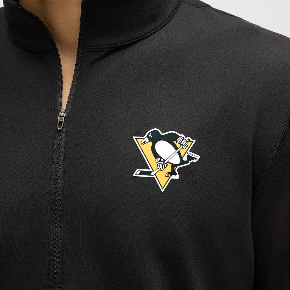 Pittsburgh Penguins lululemon Soft Jersey Half-Zip Pullover - Black | US 203170098