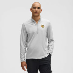 Chicago Blackhawks lululemon Soft Jersey Half-Zip Pullover - Heather Gray | US 203170104