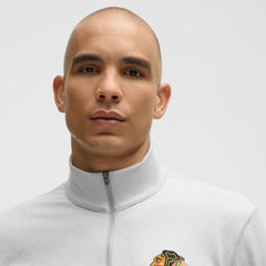 Chicago Blackhawks lululemon Soft Jersey Half-Zip Pullover - Heather Gray | US 203170104