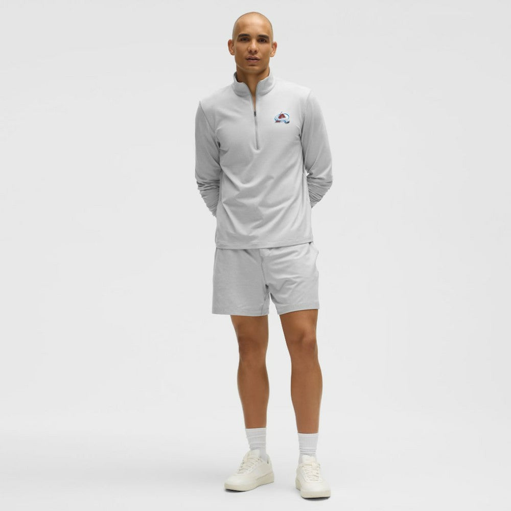 Colorado Avalanche lululemon Soft Jersey Half-Zip Pullover - Heather Gray | US 203170105