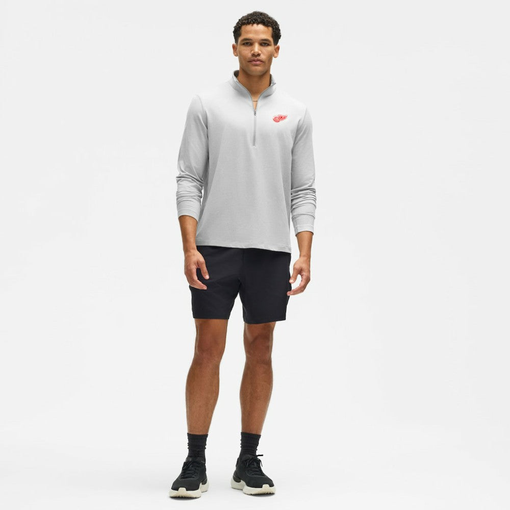 Detroit Red Wings lululemon Soft Jersey Half-Zip Pullover - Heather Gray | US 203170107