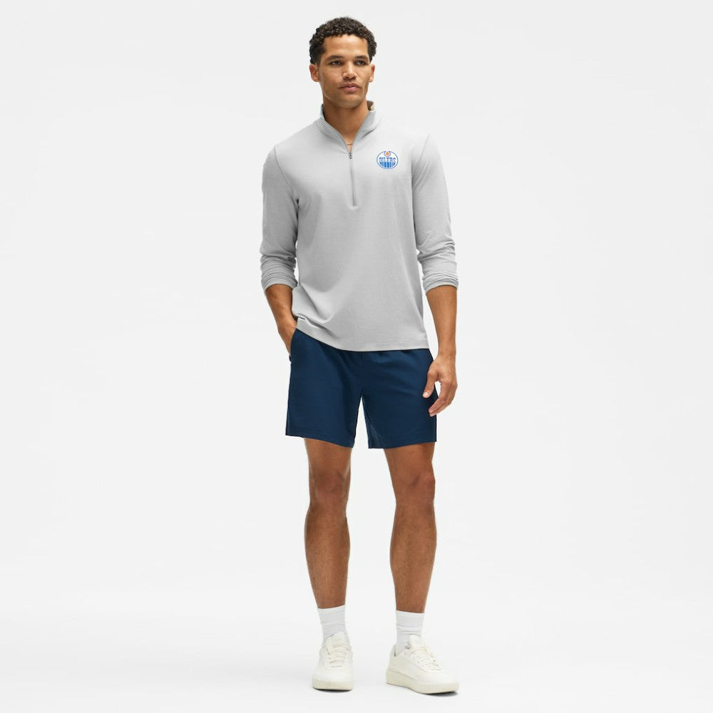 Edmonton Oilers lululemon Soft Jersey Half-Zip Pullover - Heather Gray | US 203170108