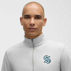 Seattle Kraken lululemon Soft Jersey Half-Zip Pullover - Heather Gray | US 203170113