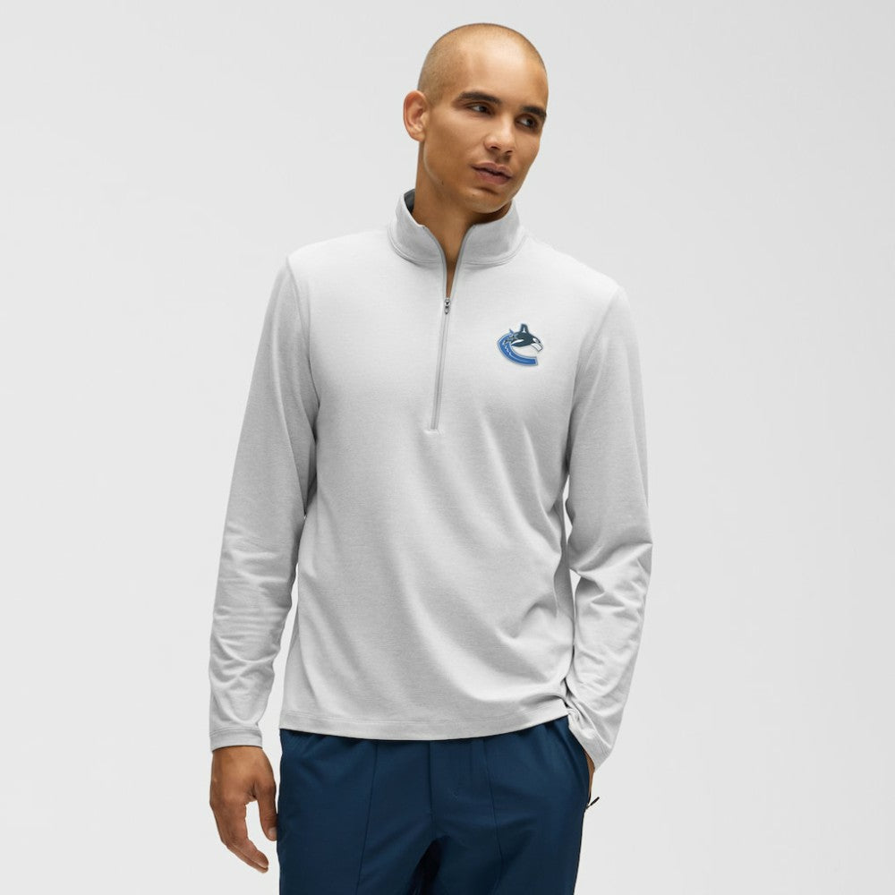 Vancouver Canucks lululemon Soft Jersey Half-Zip Pullover - Heather Gray | US 203170117