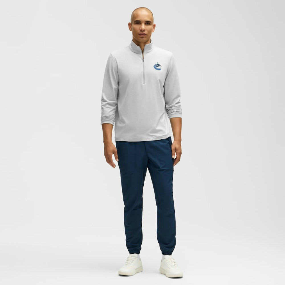 Vancouver Canucks lululemon Soft Jersey Half-Zip Pullover - Heather Gray | US 203170117