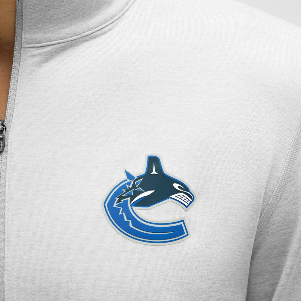 Vancouver Canucks lululemon Soft Jersey Half-Zip Pullover - Heather Gray | US 203170117