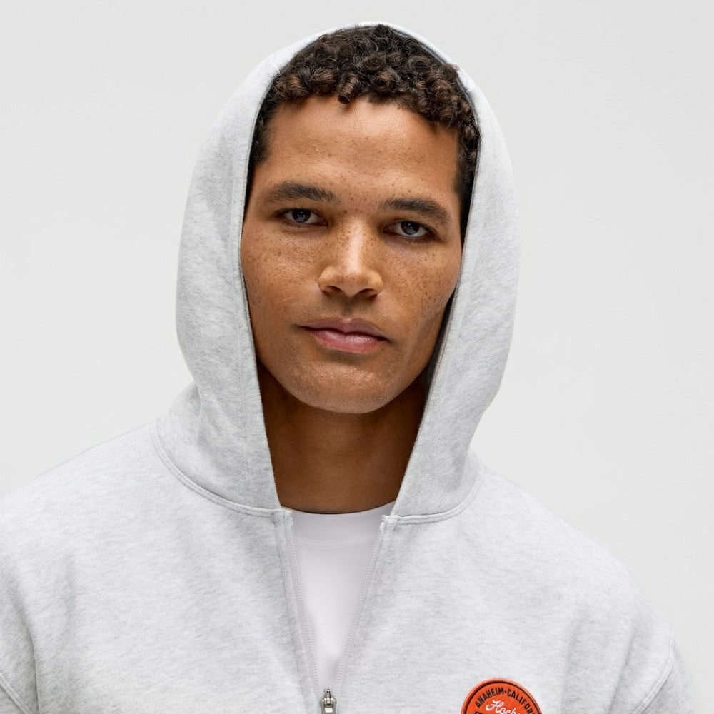 Anaheim Ducks lululemon Steady State Full-Zip Hoodie - Heathered Core Ultra Light Grey | US 203170172