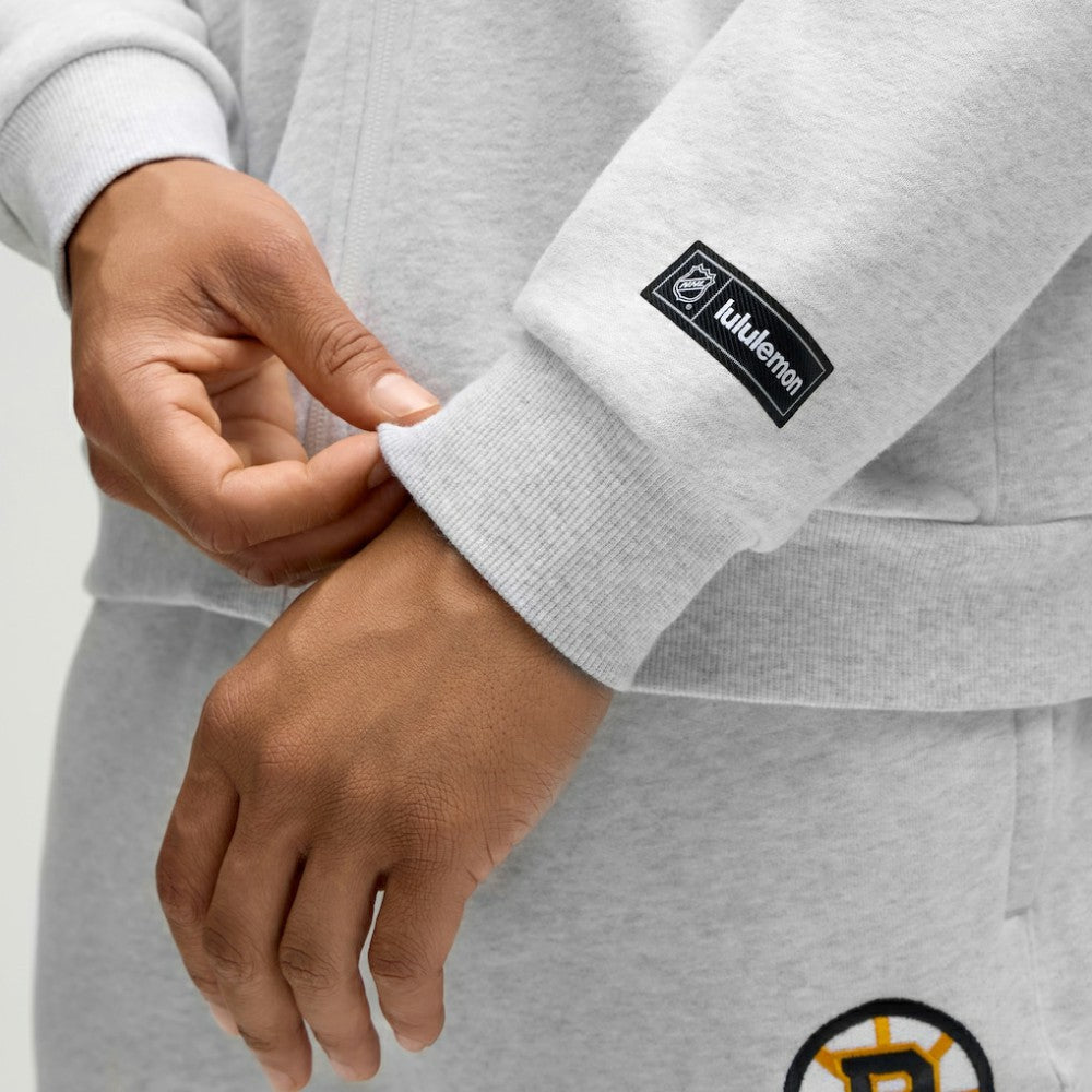Boston Bruins lululemon Steady State Full-Zip Hoodie - Heathered Core Ultra Light Grey | US 203170173