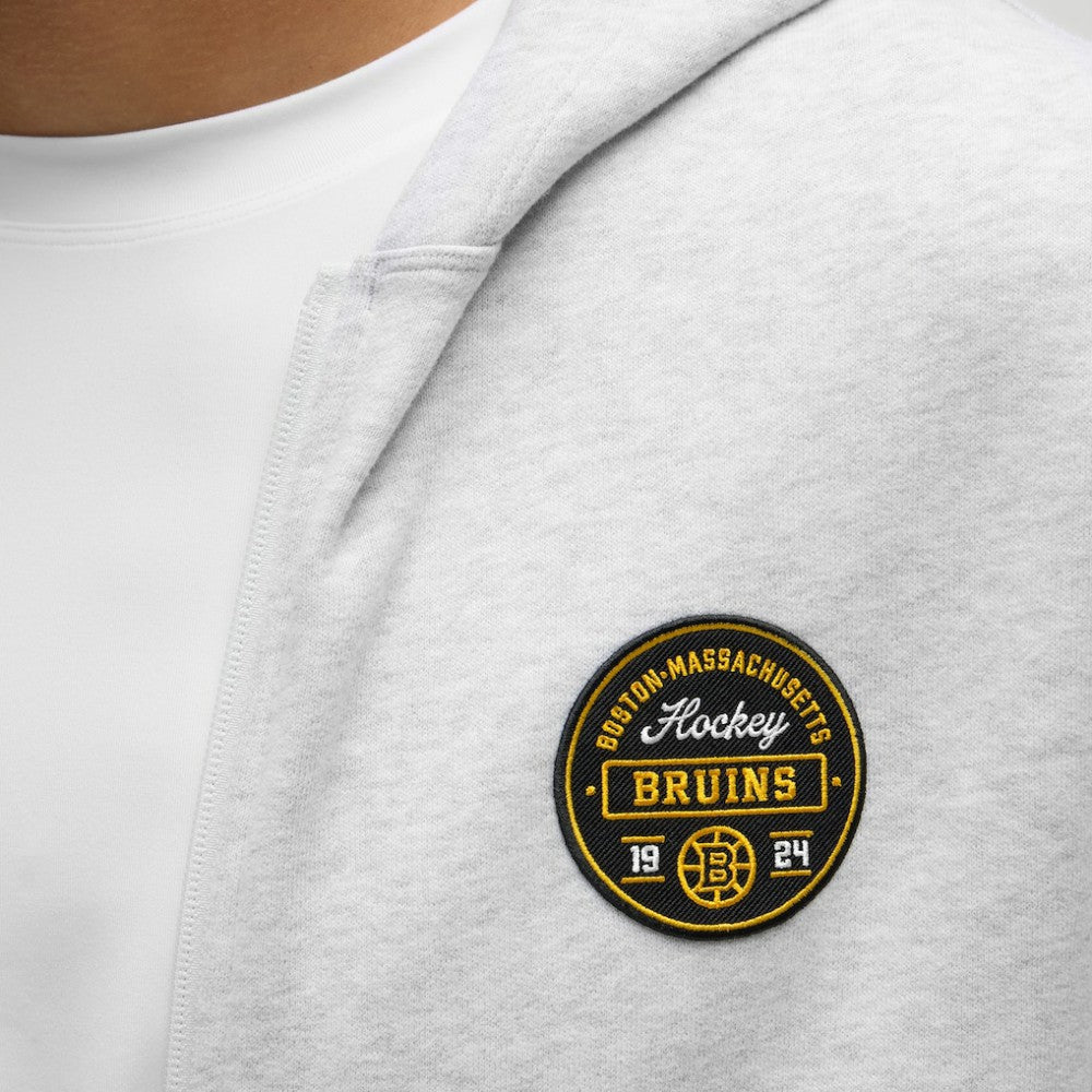 Boston Bruins lululemon Steady State Full-Zip Hoodie - Heathered Core Ultra Light Grey | US 203170173