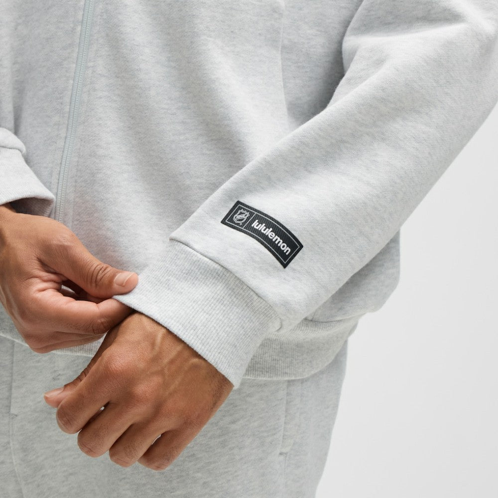 Columbus Blue Jackets lululemon Steady State Full-Zip Hoodie - Heathered Core Ultra Light Grey | US 203170179
