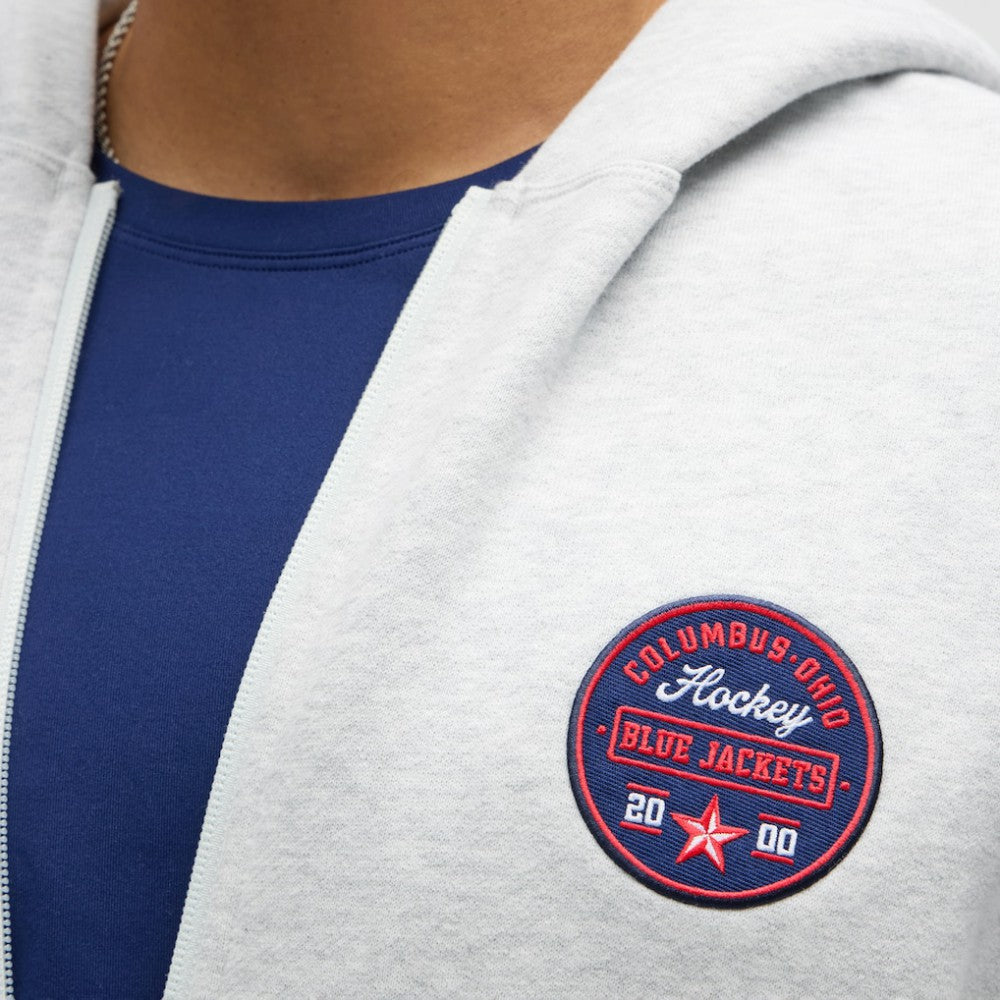 Columbus Blue Jackets lululemon Steady State Full-Zip Hoodie - Heathered Core Ultra Light Grey | US 203170179