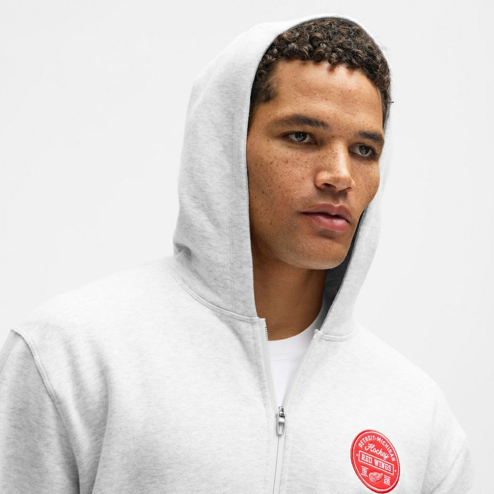 Detroit Red Wings lululemon Steady State Full-Zip Hoodie - Heathered Core Ultra Light Grey | US 203170181
