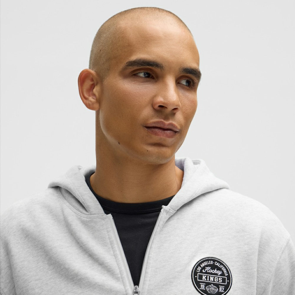 Los Angeles Kings lululemon Steady State Full-Zip Hoodie - Heathered Core Ultra Light Grey | US 203170184