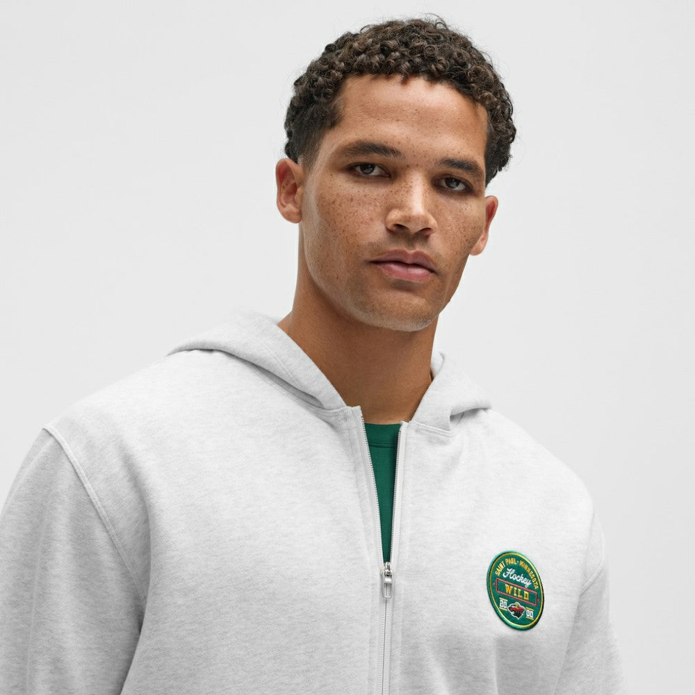 Minnesota Wild lululemon Steady State Full-Zip Hoodie - Heathered Core Ultra Light Grey | US 203170185