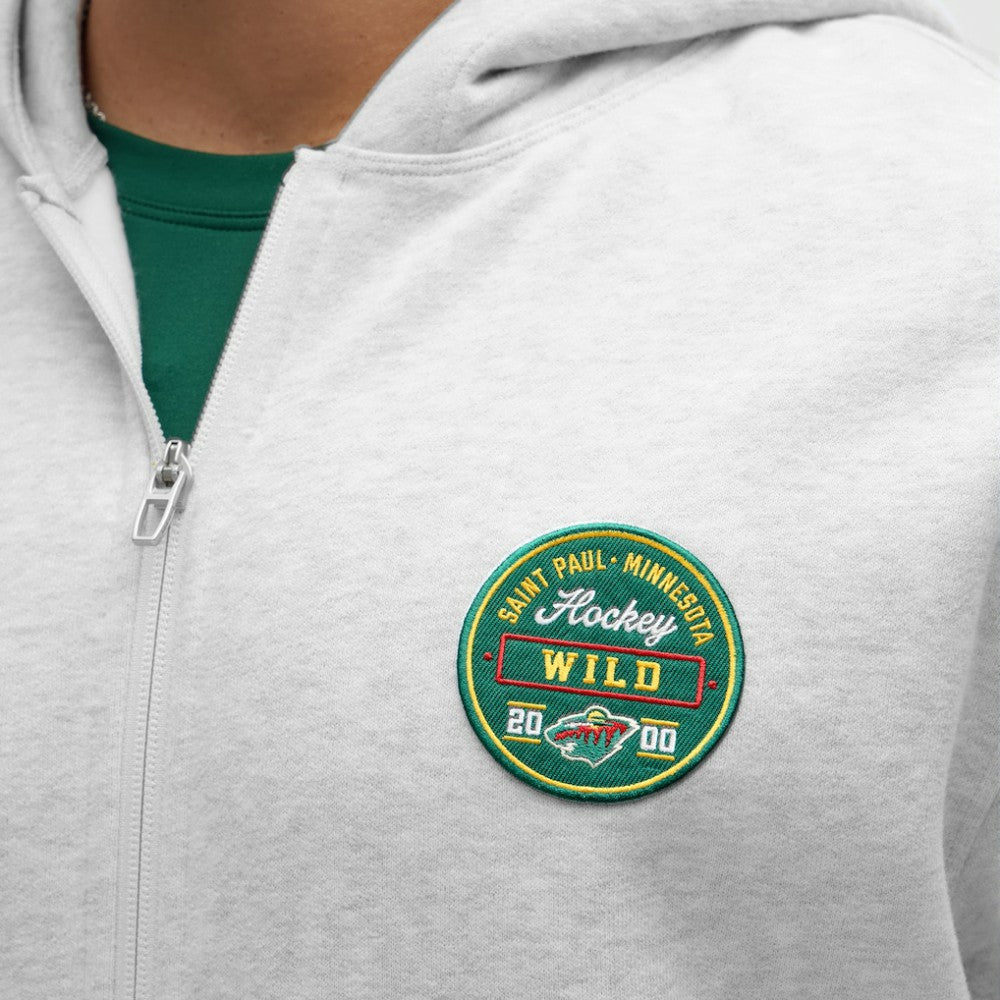 Minnesota Wild lululemon Steady State Full-Zip Hoodie - Heathered Core Ultra Light Grey | US 203170185