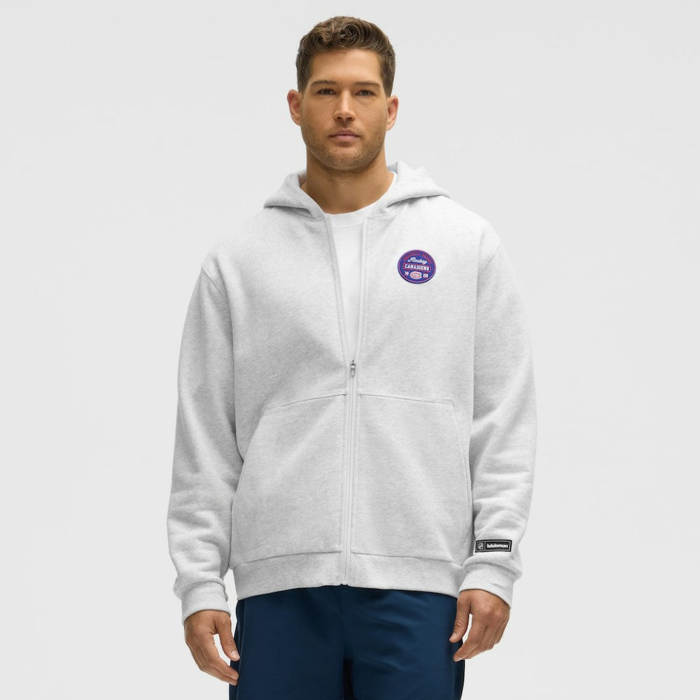 Montreal Canadiens lululemon Steady State Full-Zip Hoodie - Heathered Core Ultra Light Grey | US 203170186