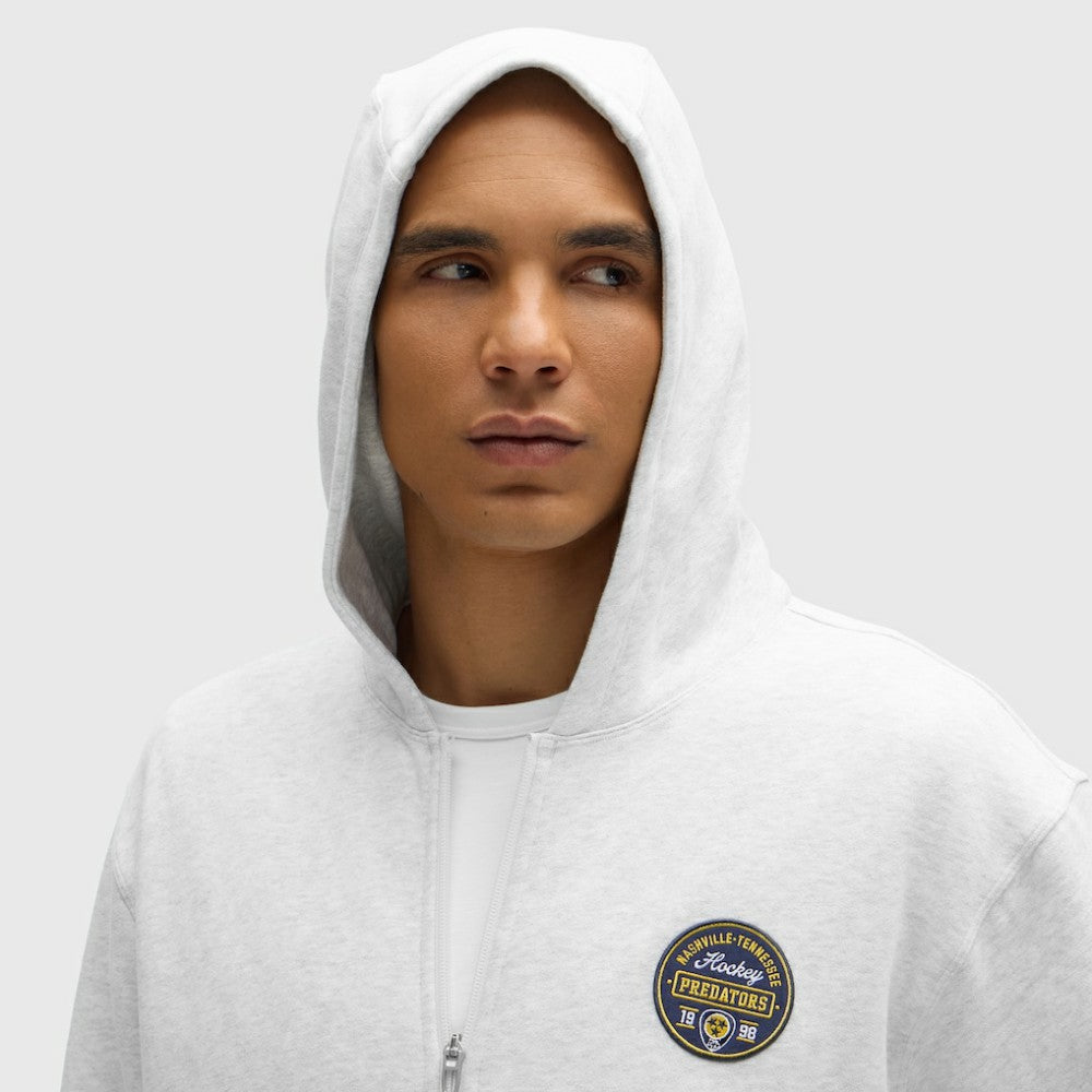 Nashville Predators lululemon Steady State Full-Zip Hoodie - Heathered Core Ultra Light Grey | US 203170187