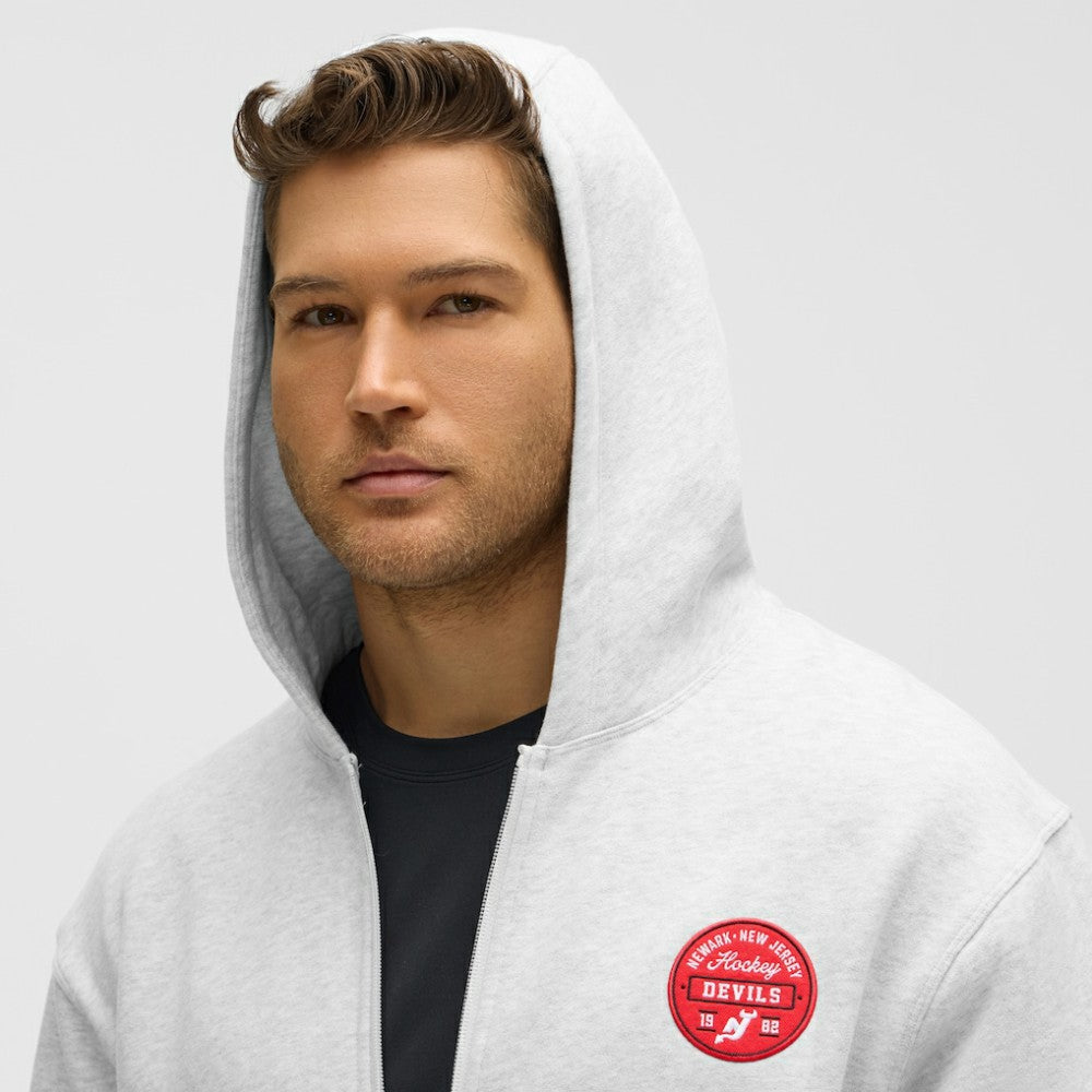 New Jersey Devils lululemon Steady State Full-Zip Hoodie - Heathered Core Ultra Light Grey | US 203170188
