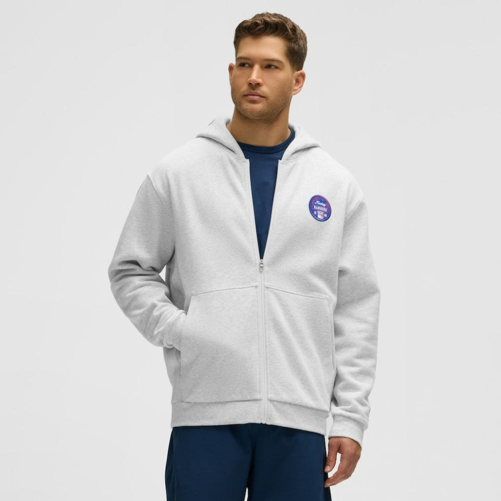 New York Rangers lululemon Steady State Full-Zip Hoodie - Heathered Core Ultra Light Grey | US 203170190