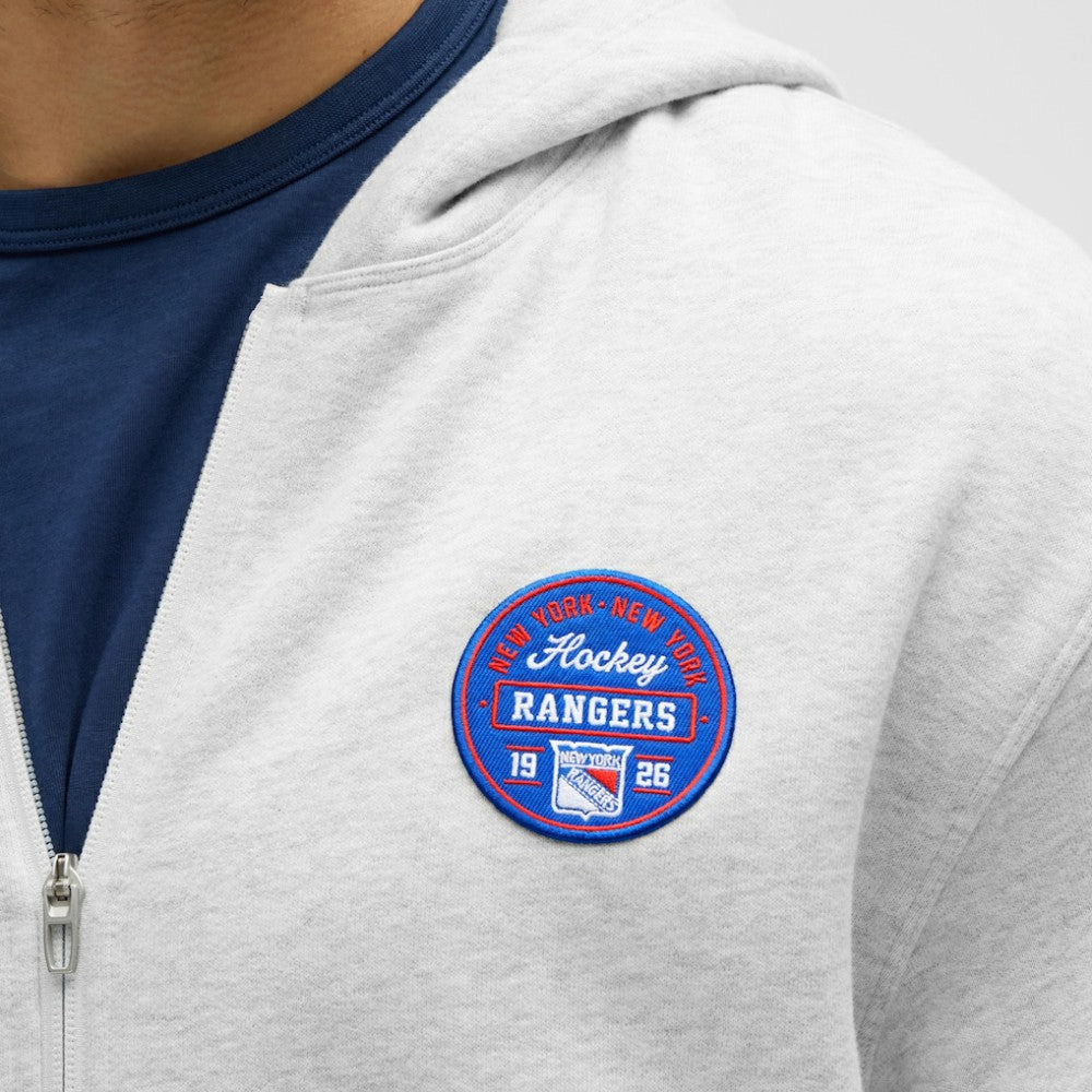 New York Rangers lululemon Steady State Full-Zip Hoodie - Heathered Core Ultra Light Grey | US 203170190