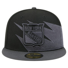 New York Rangers New Era Spikes 59FIFTY Fitted Hat - Black | US 203170278