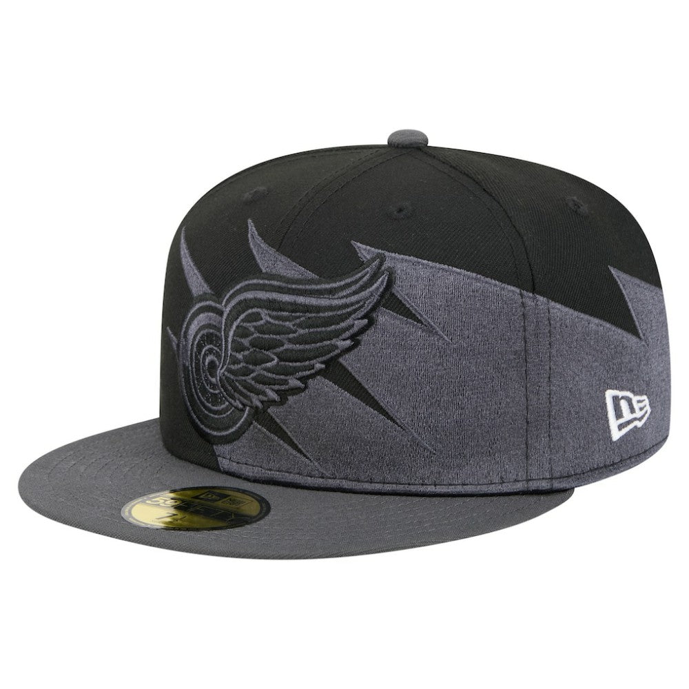 Detroit Red Wings New Era Spikes 59FIFTY Fitted Hat - Black | US 203170280