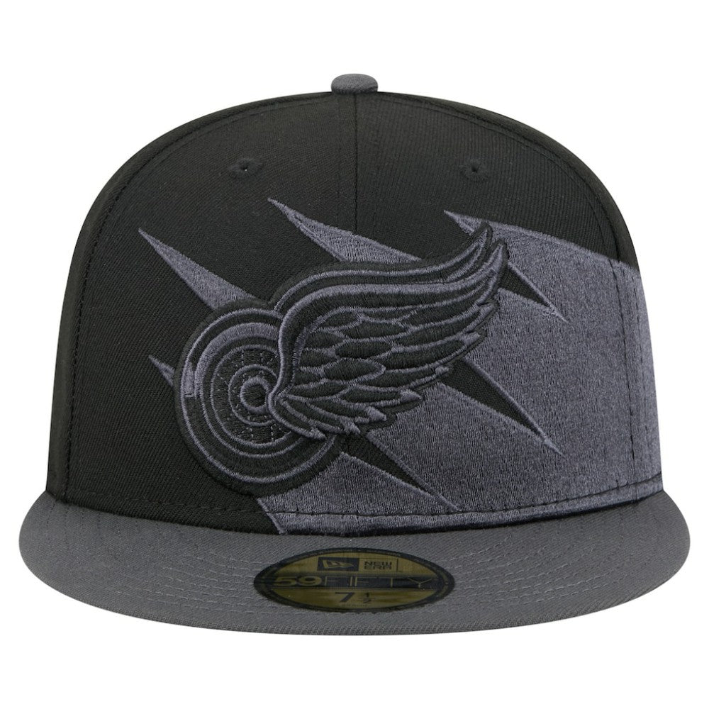 Detroit Red Wings New Era Spikes 59FIFTY Fitted Hat - Black | US 203170280