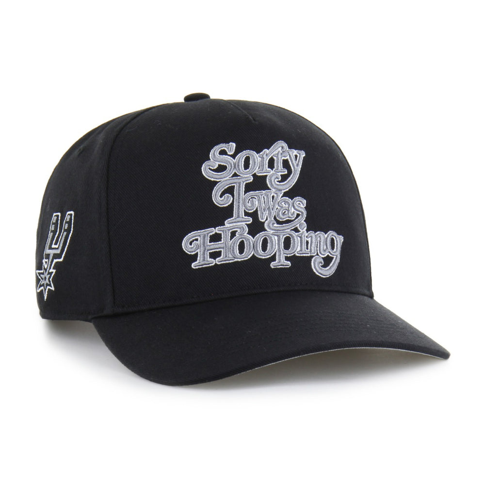 San Antonio Spurs Brand Seen by '47 Sorry I Was Hooping Hitch Adjustable Hat Black - 47 brand