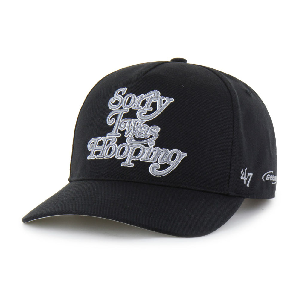 San Antonio Spurs Brand Seen by '47 Sorry I Was Hooping Hitch Adjustable Hat Black - 47 brand