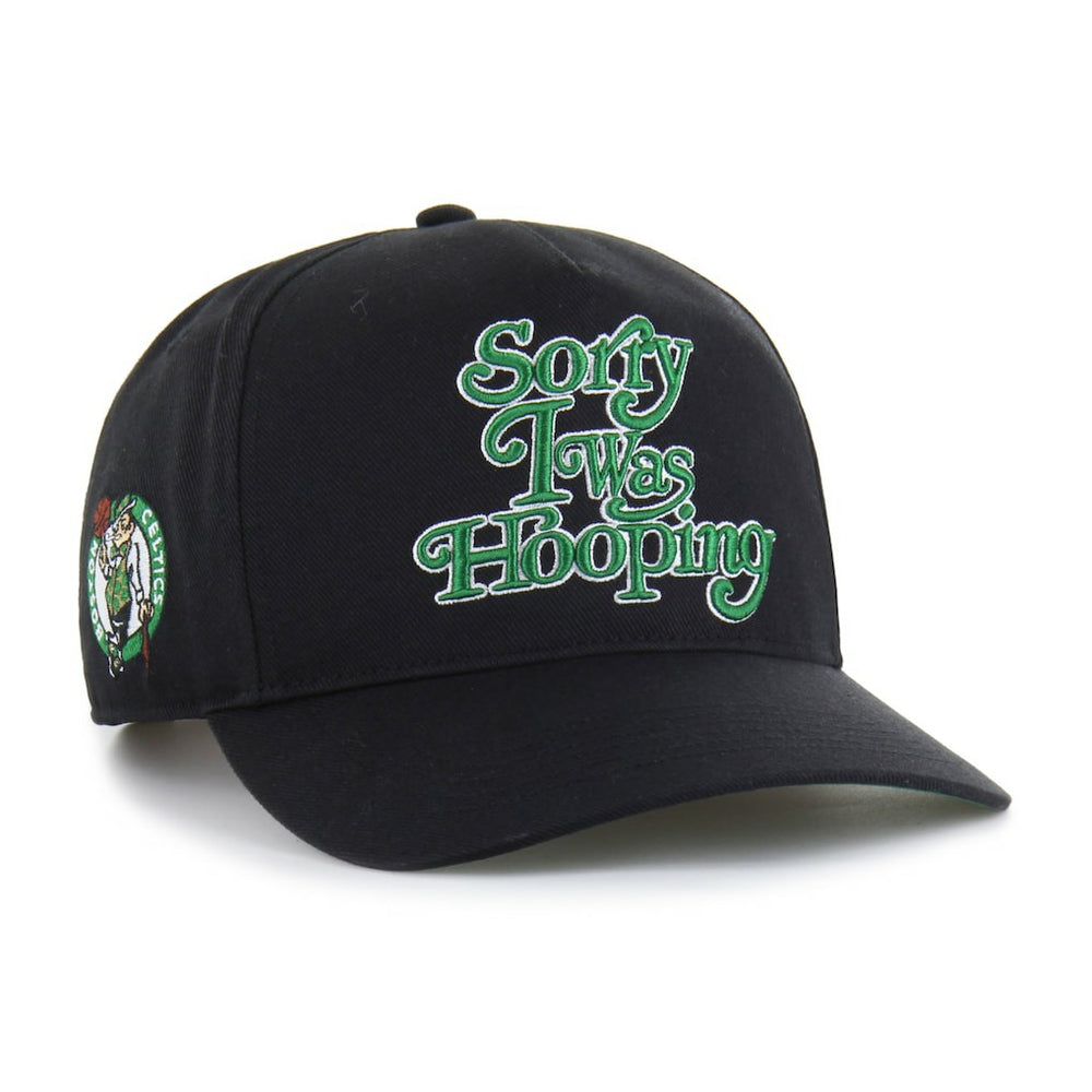 Boston Celtics Brand Seen by '47 Sorry I Was Hooping Hitch Adjustable Hat Black - 47 brand