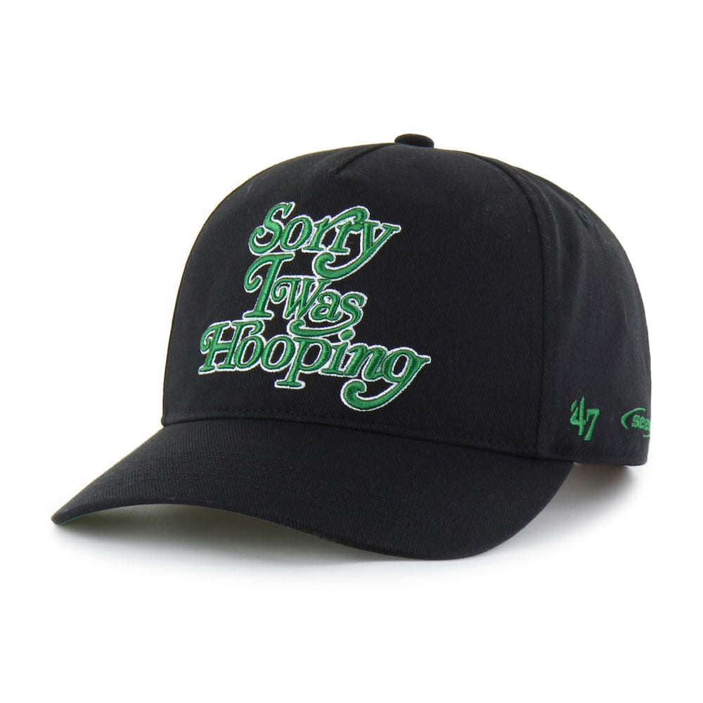 Boston Celtics Brand Seen by '47 Sorry I Was Hooping Hitch Adjustable Hat Black - 47 brand