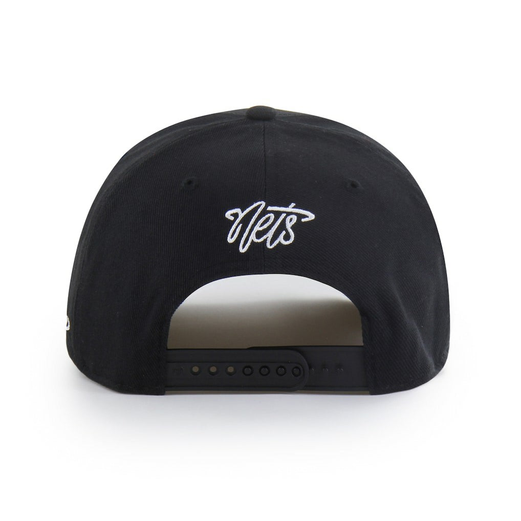Brooklyn Nets Brand Seen by '47 Sorry I Was Hooping Hitch Adjustable Hat Black - 47 brand