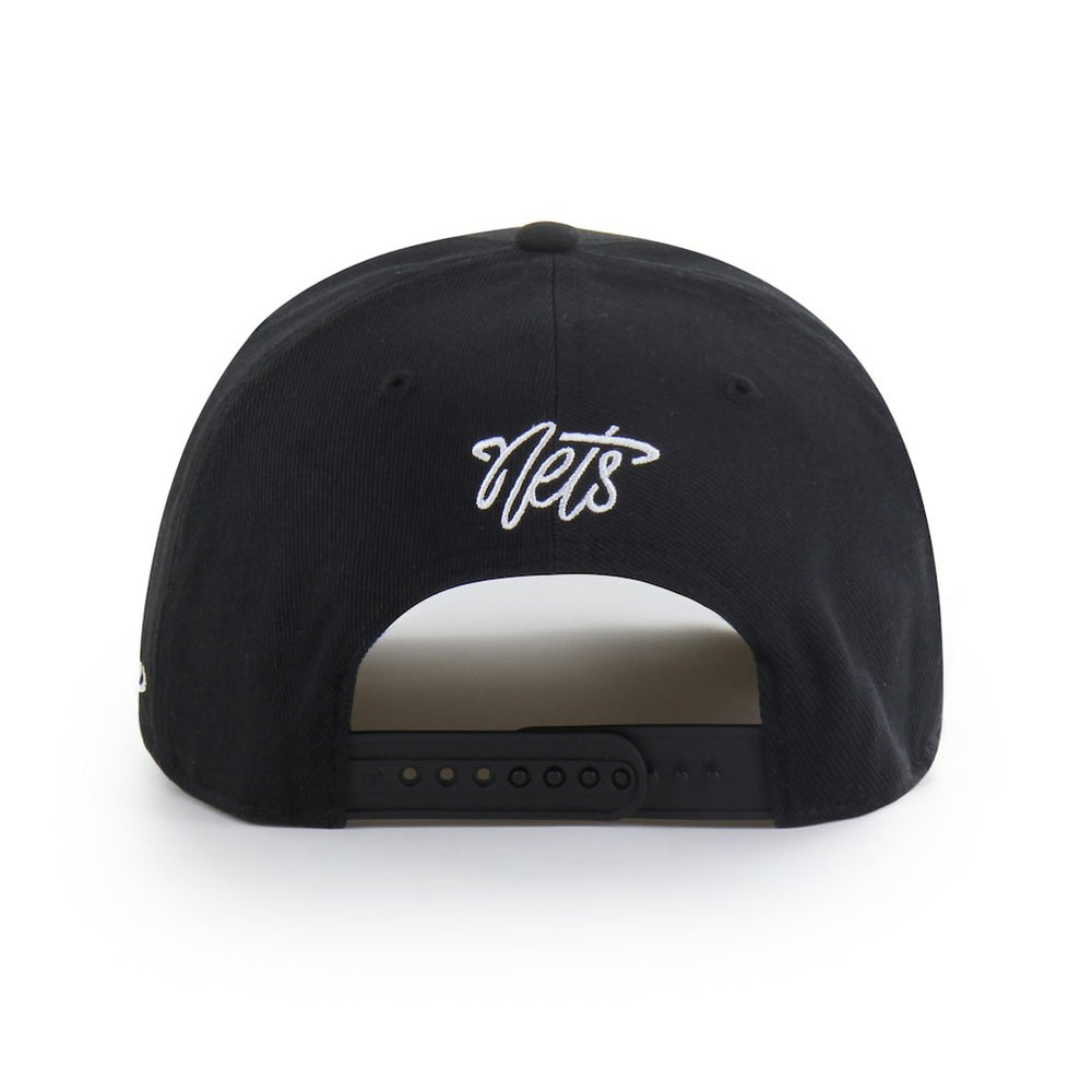 Brooklyn Nets Brand Seen by '47 Sorry I Was Hooping Hitch Adjustable Hat Black - 47 brand