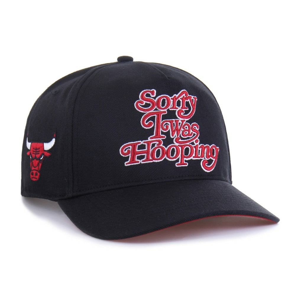 Chicago Bulls Brand Seen by '47 Sorry I Was Hooping Hitch Adjustable Hat Black - 47 brand