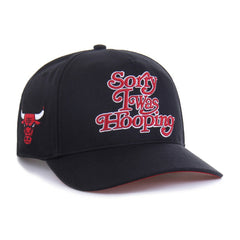 Chicago Bulls Brand Seen by '47 Sorry I Was Hooping Hitch Adjustable Hat Black - 47 brand