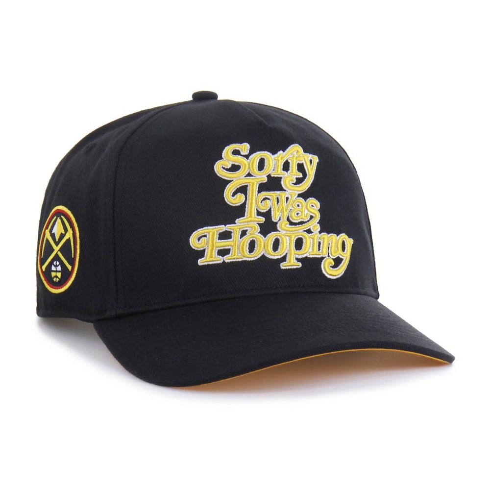 Denver Nuggets Brand Seen by '47 Sorry I Was Hooping Hitch Adjustable Hat Black - 47 brand outlet
