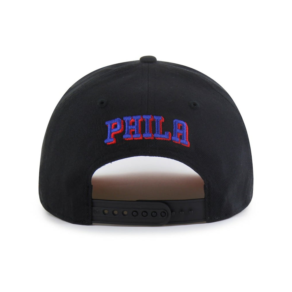 Philadelphia 76ers Brand Seen by '47 Sorry I Was Hooping Hitch Adjustable Hat Black - 47 brand