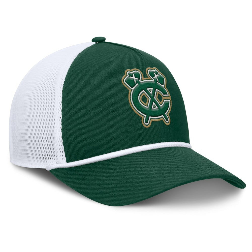 Chicago Blackhawks Fanatics Bermuda A-Frame Adjustable Hat - Green/White | US 203170642