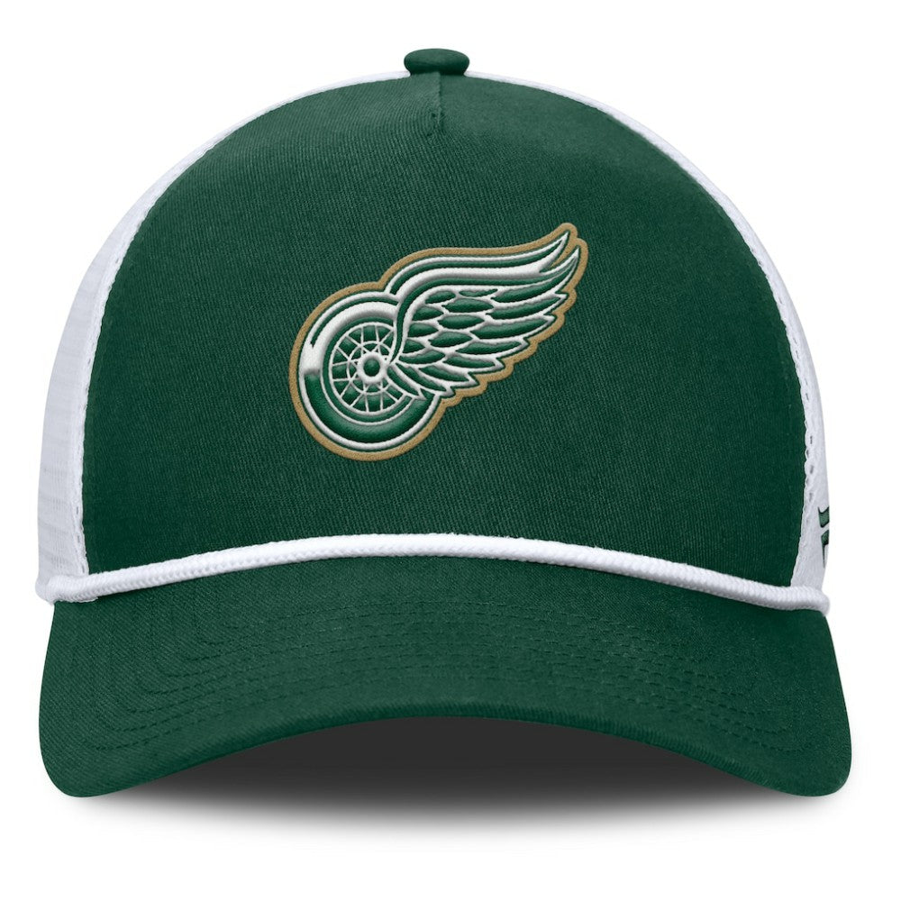 Detroit Red Wings Fanatics Bermuda A-Frame Adjustable Hat - Green/White | US 203170645