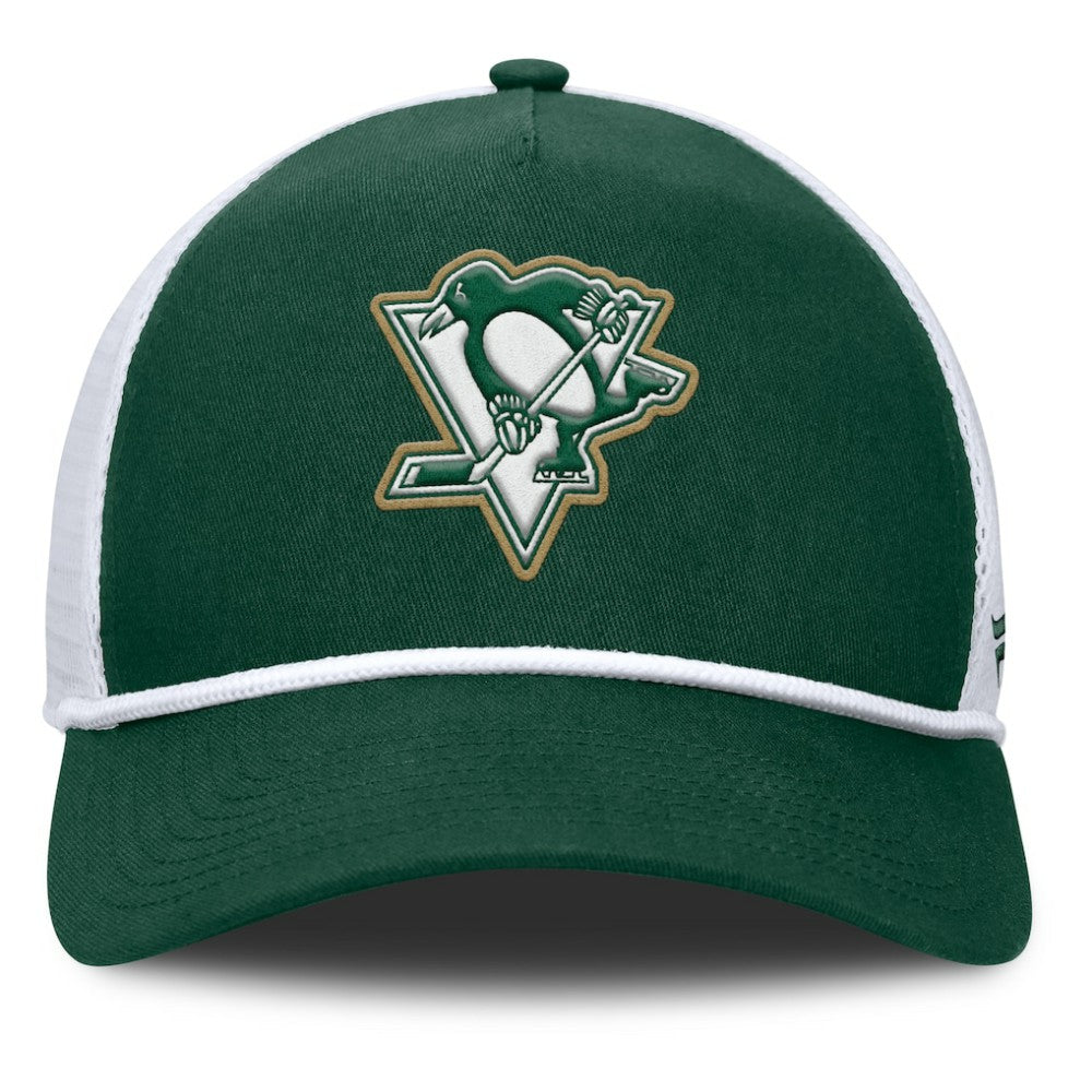 Pittsburgh Penguins Fanatics Bermuda A-Frame Adjustable Hat - Green/White | US 203170647