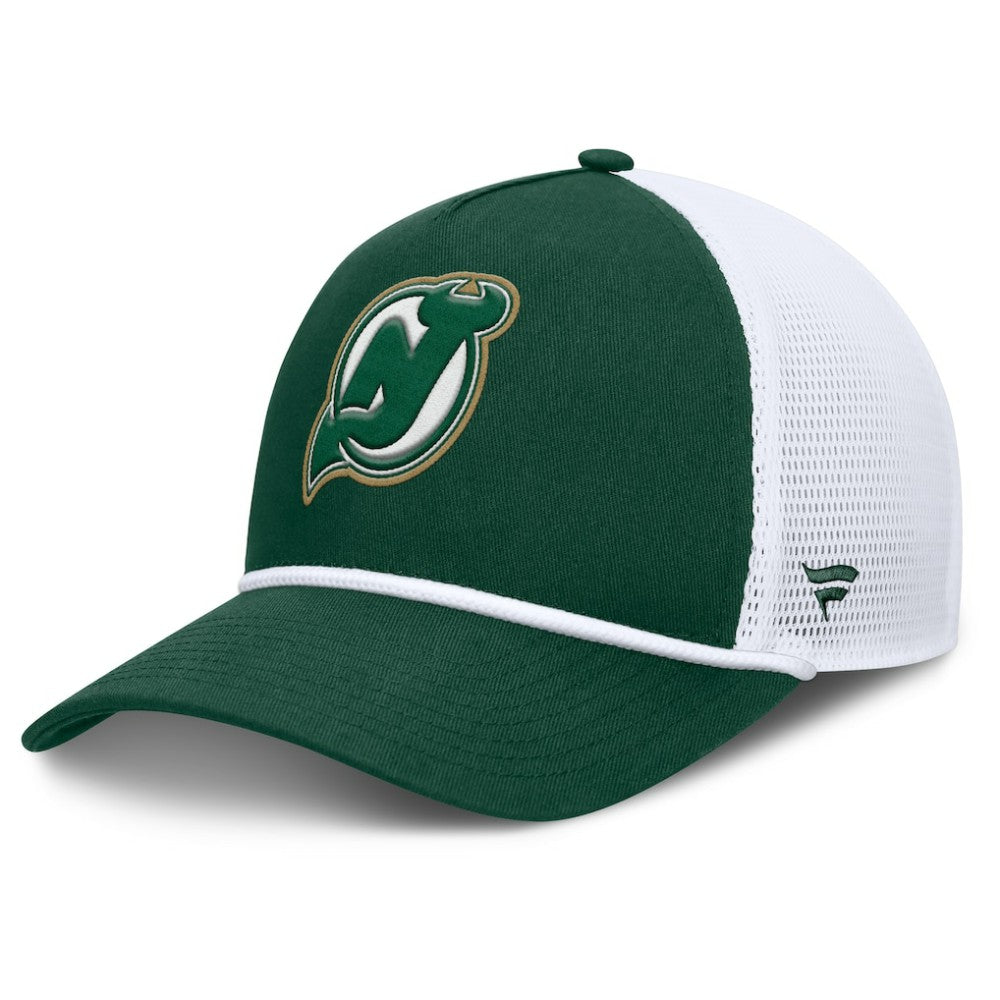 New Jersey Devils Fanatics Bermuda A-Frame Adjustable Hat - Green/White | US 203170649