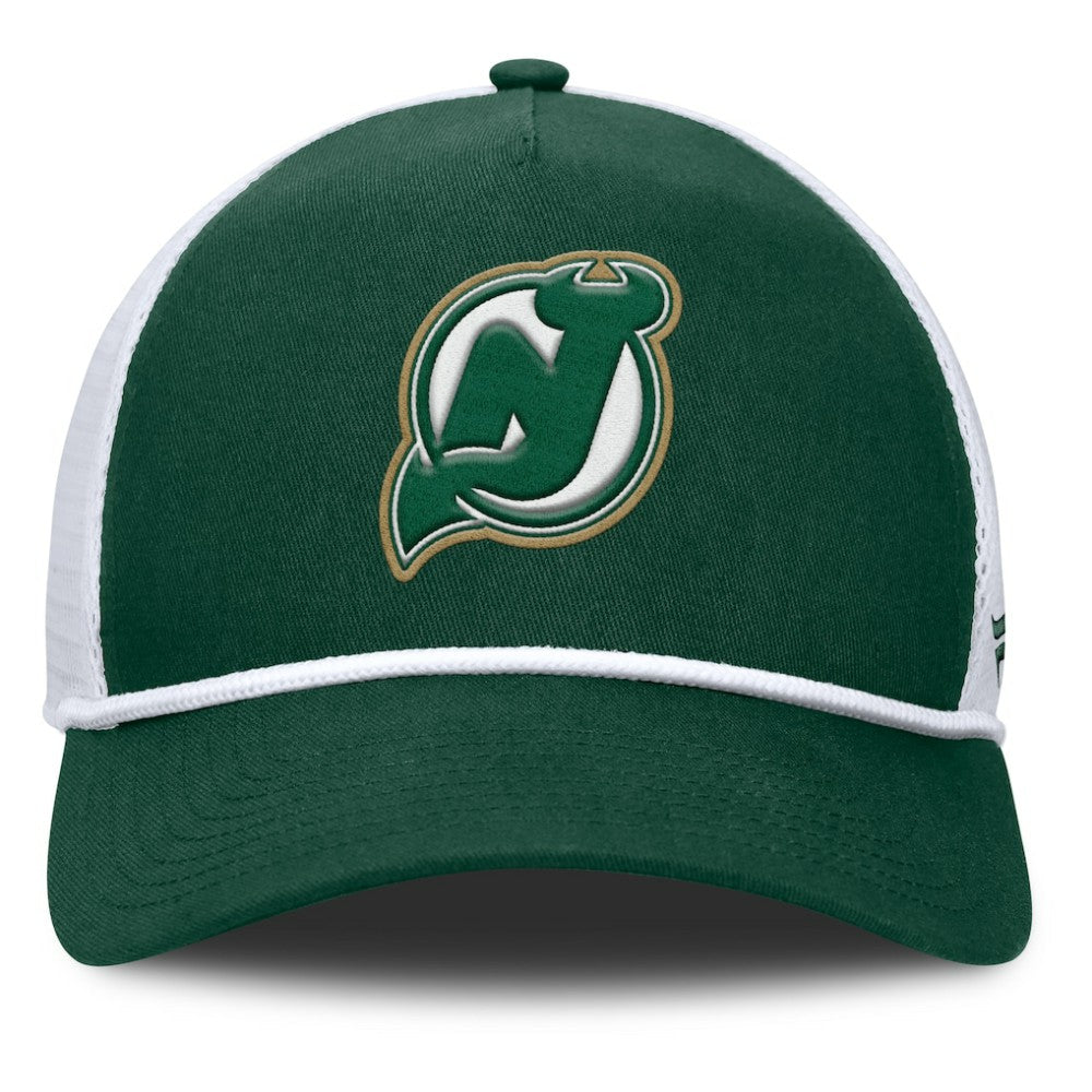 New Jersey Devils Fanatics Bermuda A-Frame Adjustable Hat - Green/White | US 203170649